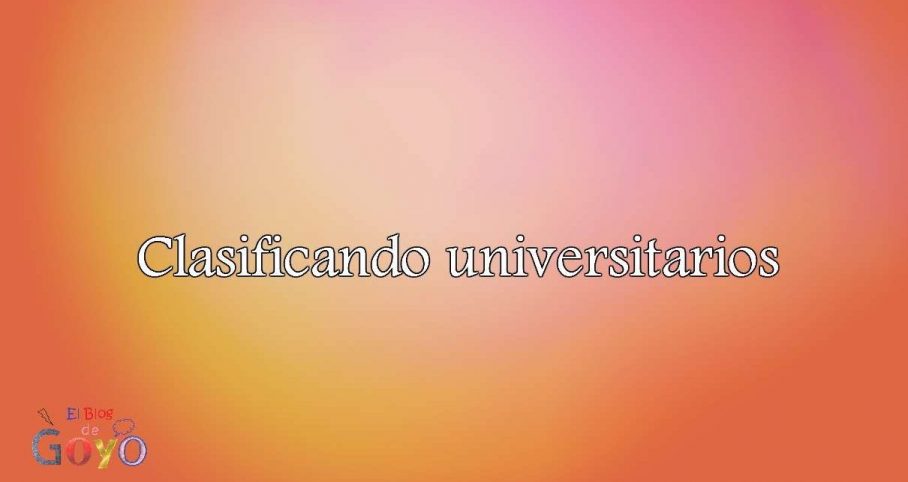 Clasificando universitarios