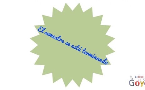 El semestre se está terminando