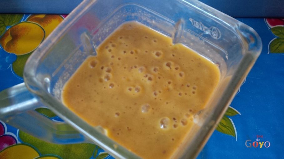 Yogur vegetariano de mango