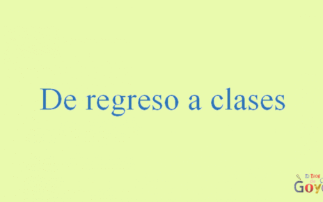 De regreso a clases