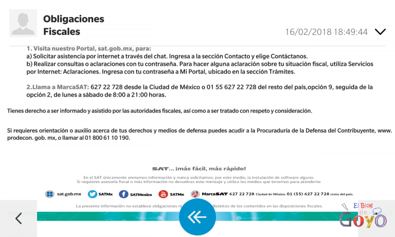 Me llegó un correo del SAT (México)